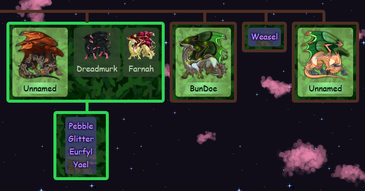 a preview of the trimmed tree